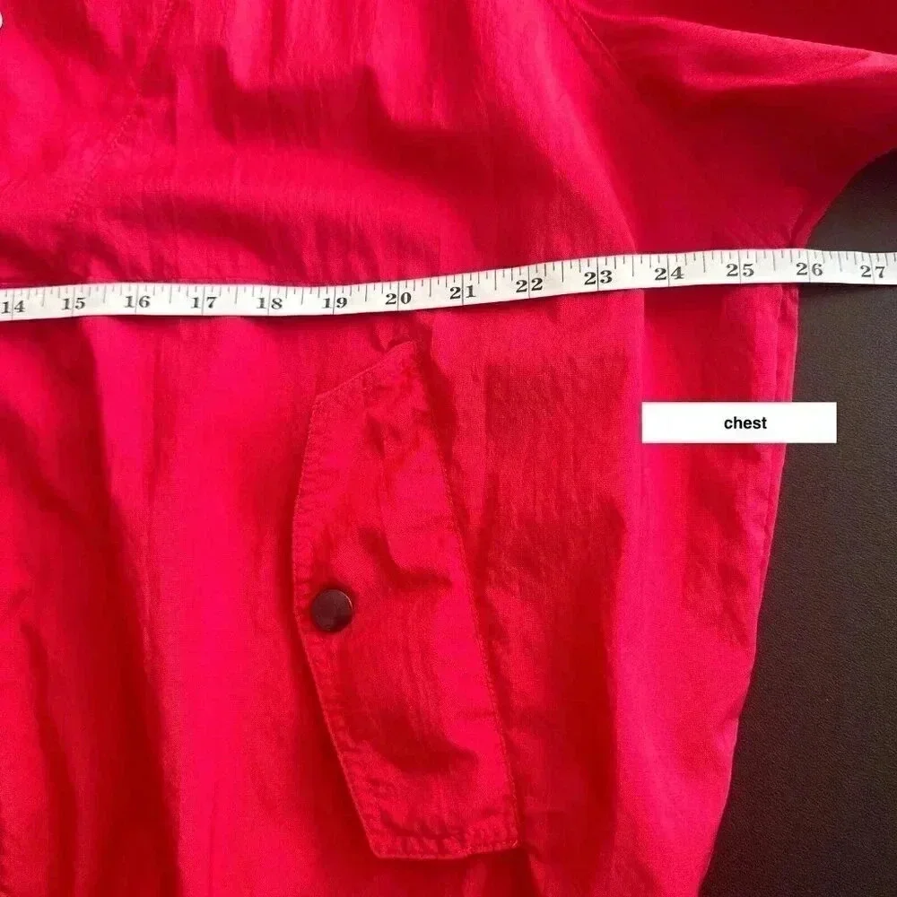 Vintage 80s Kaelin Ski Wear Windbreaker Mens Large Red Pullover Casual Jacket‎